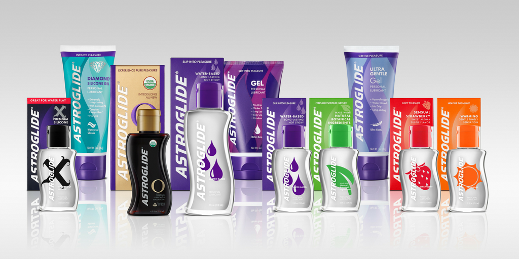 ASTROGLIDE water-based, silicone, oil, all-natural and flavored lube